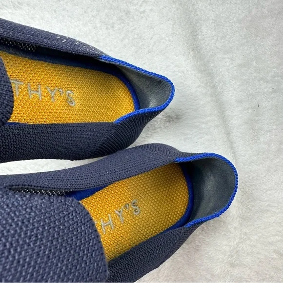 Rothy's  Limited Edition Zodiac Astrology Virgo Loafer Navy Slip On Shoes SizeW6 - Picture 14 of 16